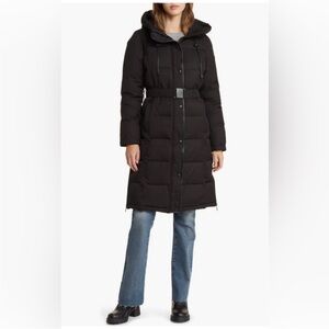 Sam Edelman Long Black Puffer Coat